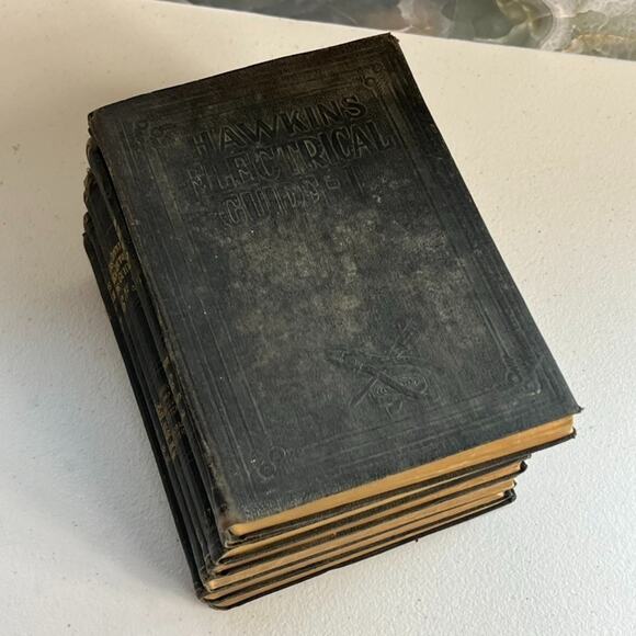 Antique Books Hawkins Electrical Guide Impression 1924-1925 1-2-3-6-7-8-9 - Picture 6 of 11